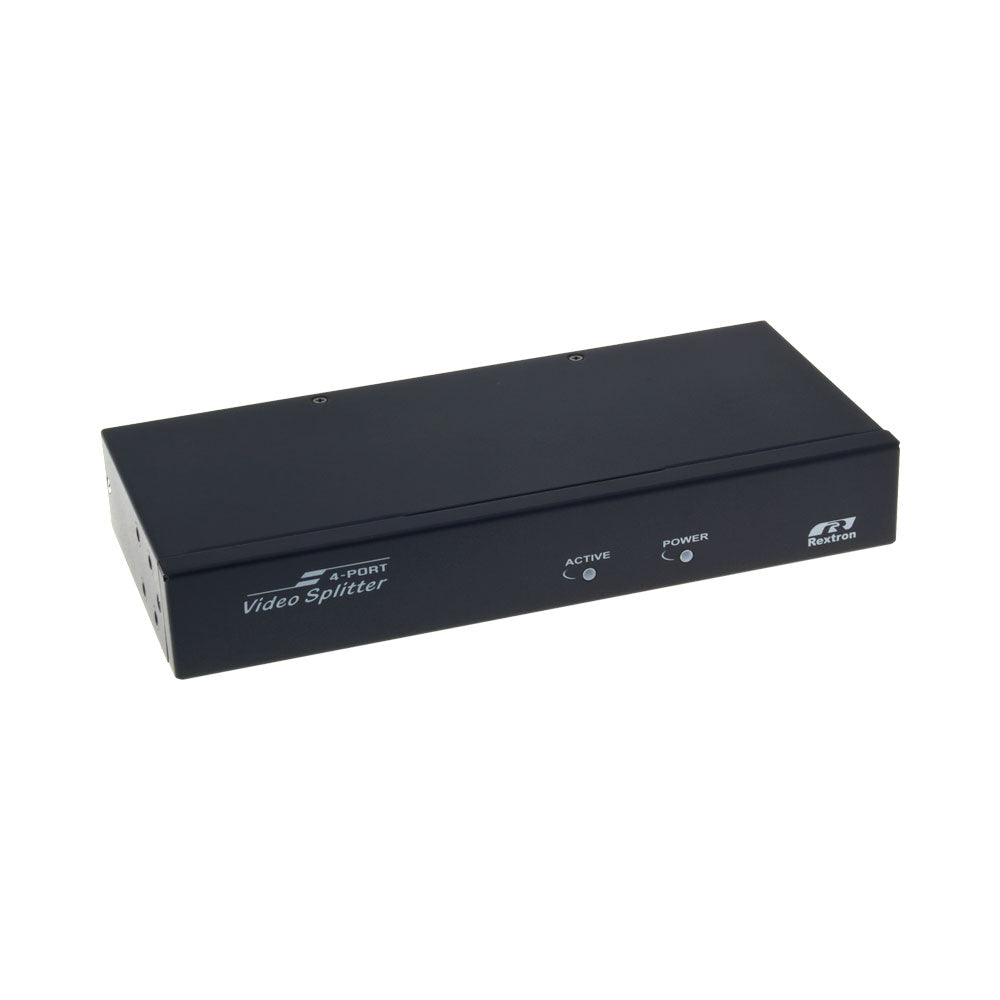 REXTRON VIDEO,AUDIO SPLITTER 4PORT,1IN-4OUT,NO REM