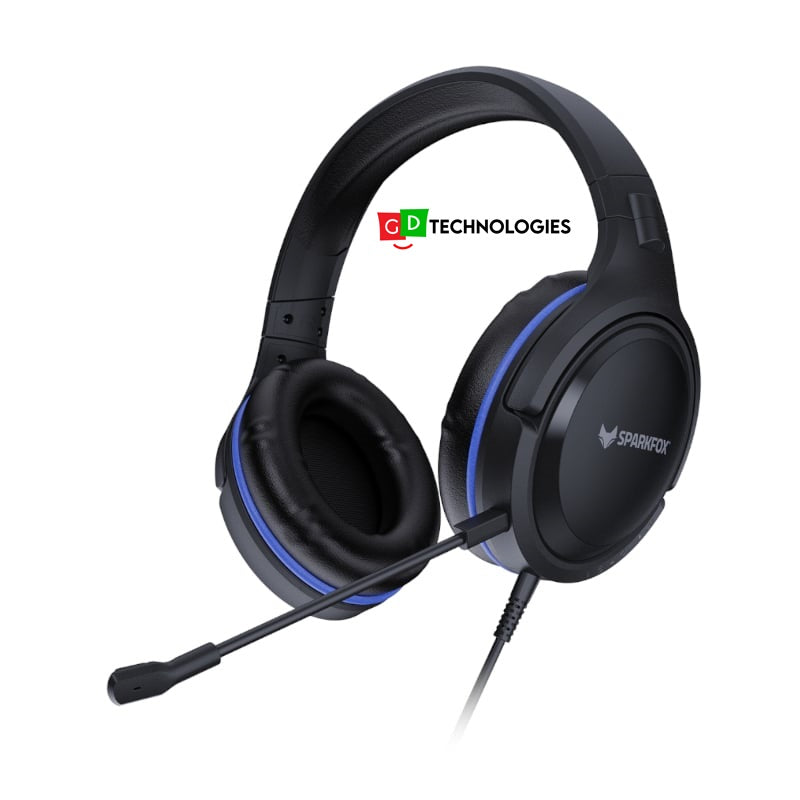 Sparkfox PS5 SF1 Stereo Headset (PS4/PS5|XBOX ONE/S/X) – Black and Blue