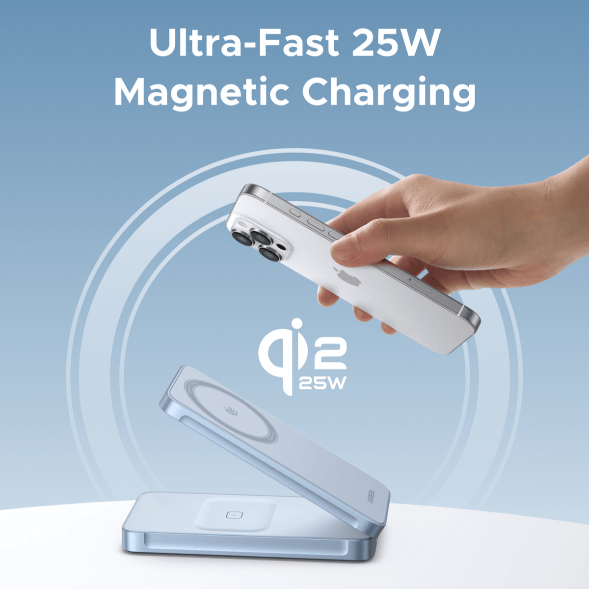 UGreen 25W 2-in-1 Magnetic Wireless Charger – image 3
