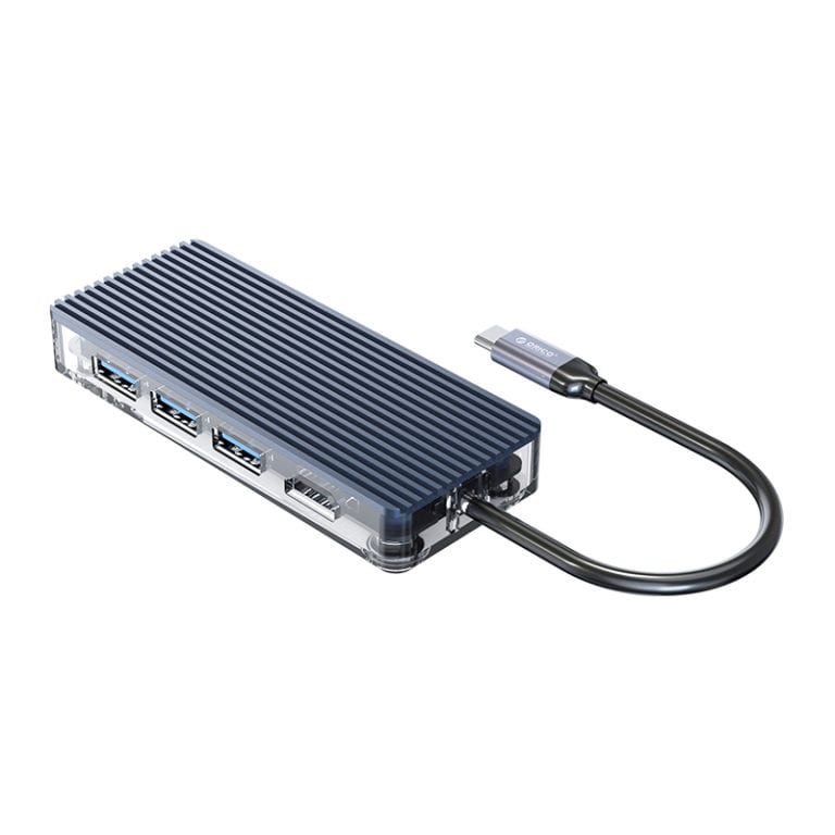 ORICO 6 Port 3 x USB3.0|1 x HDMI|1 x TF|1 x SD Transparent Hub