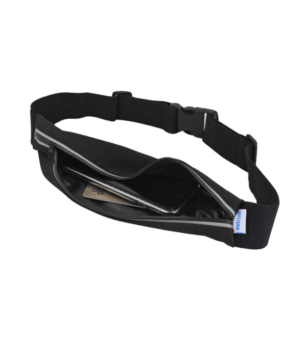 Sports Runner Waist Pouch – Black