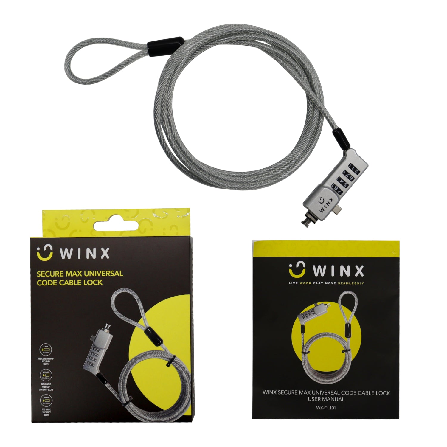 WINX Secure Max Universal Code Cable Lock – image 5