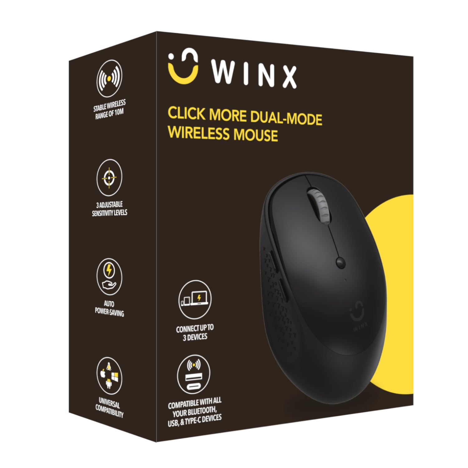 WINX CLICK More Dual-Mode Wireless Mouse - Black – image 5