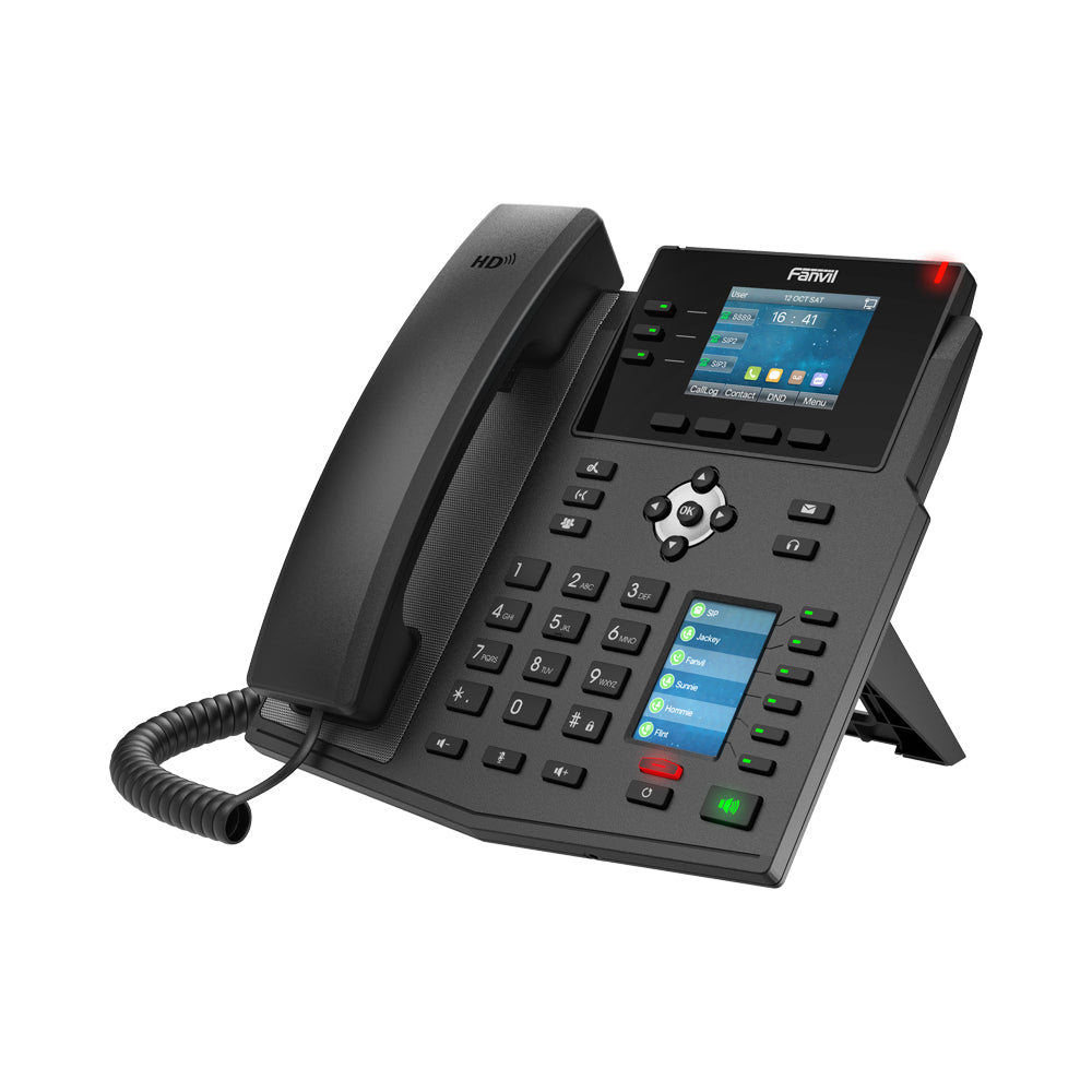 FANVIL X4U ENTERPRISE IP PHONE GIGABIT 12 SIPS POE