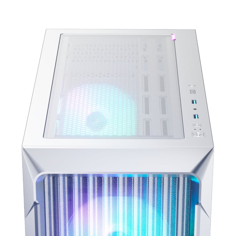 Raidmax X603TWF ATX type-C 41cm VGA ARGB Mid-Tower Gaming Chassis – White