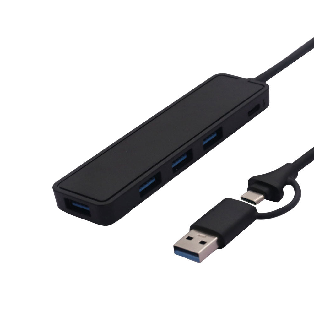 USB C+USB3.0(2IN1)TO USB3.0HUB 4PORTS PE BAG