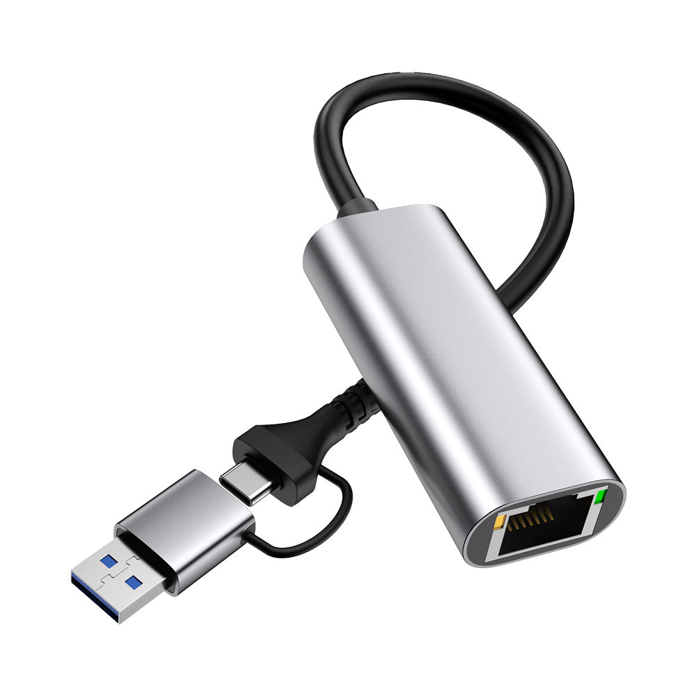 LINKQNET CONNECTIVITY CNV-USB3C-ETH-LQ USB3.0 TYPE-A/C GIGABIT ETHERNET ADAPTER