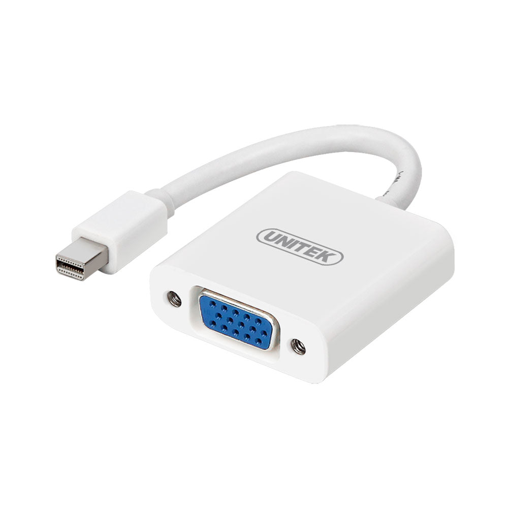 UNITEK MINI DISPLAYPORT TO VGA F, WHITE (Y-6327WH)