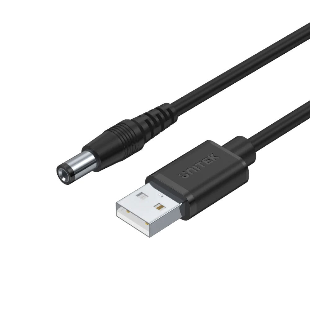 UNITEK 1.5M USB TO 5.5/2.5M DC ADAPTER (Y-C4046BK)