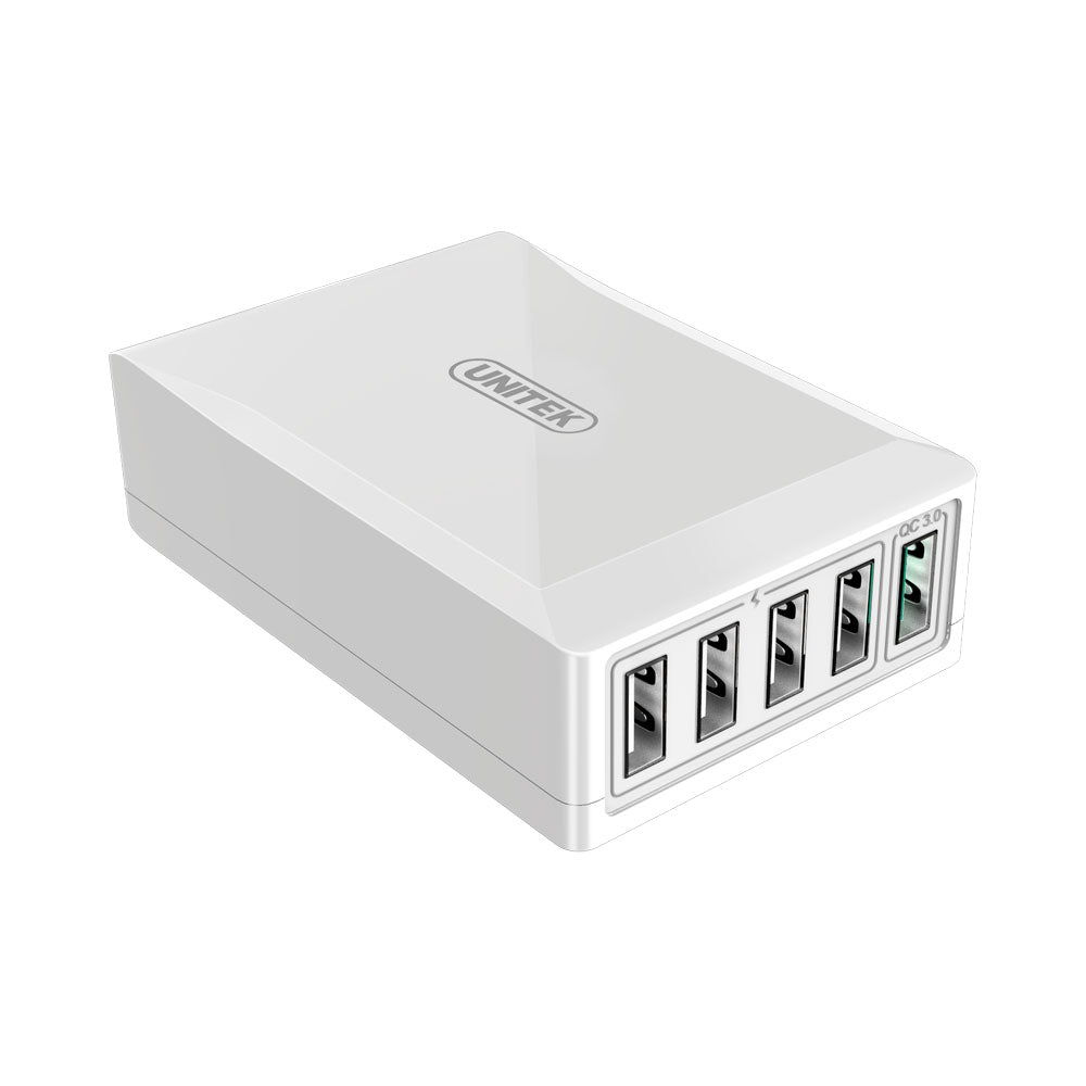 UNITEK 40W 5-P USB SMART CHARGER QC3.0 (Y-P545)..