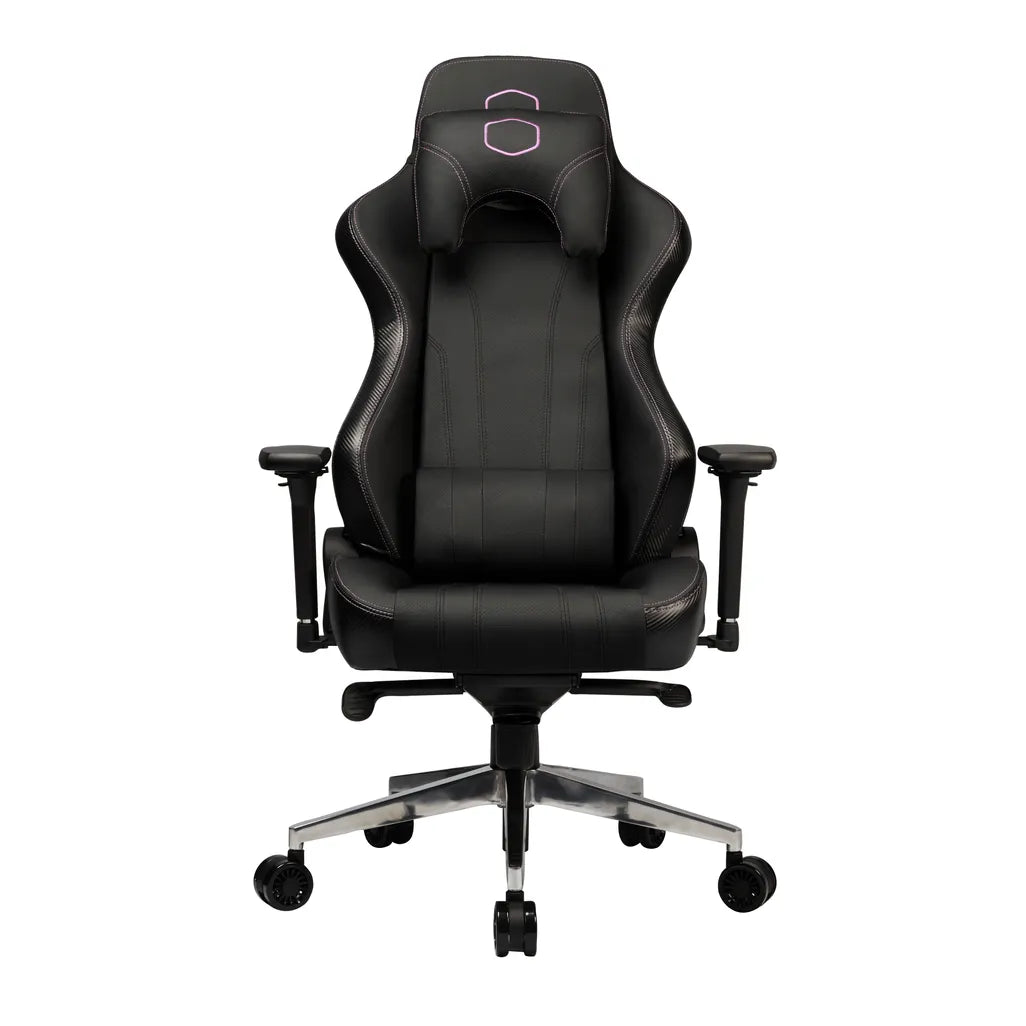 Cooler Master Gaming Caliber X1, PC gaming chair, Universal, 150 kg, Black/Silver, Aluminium, 700 x 700 mm