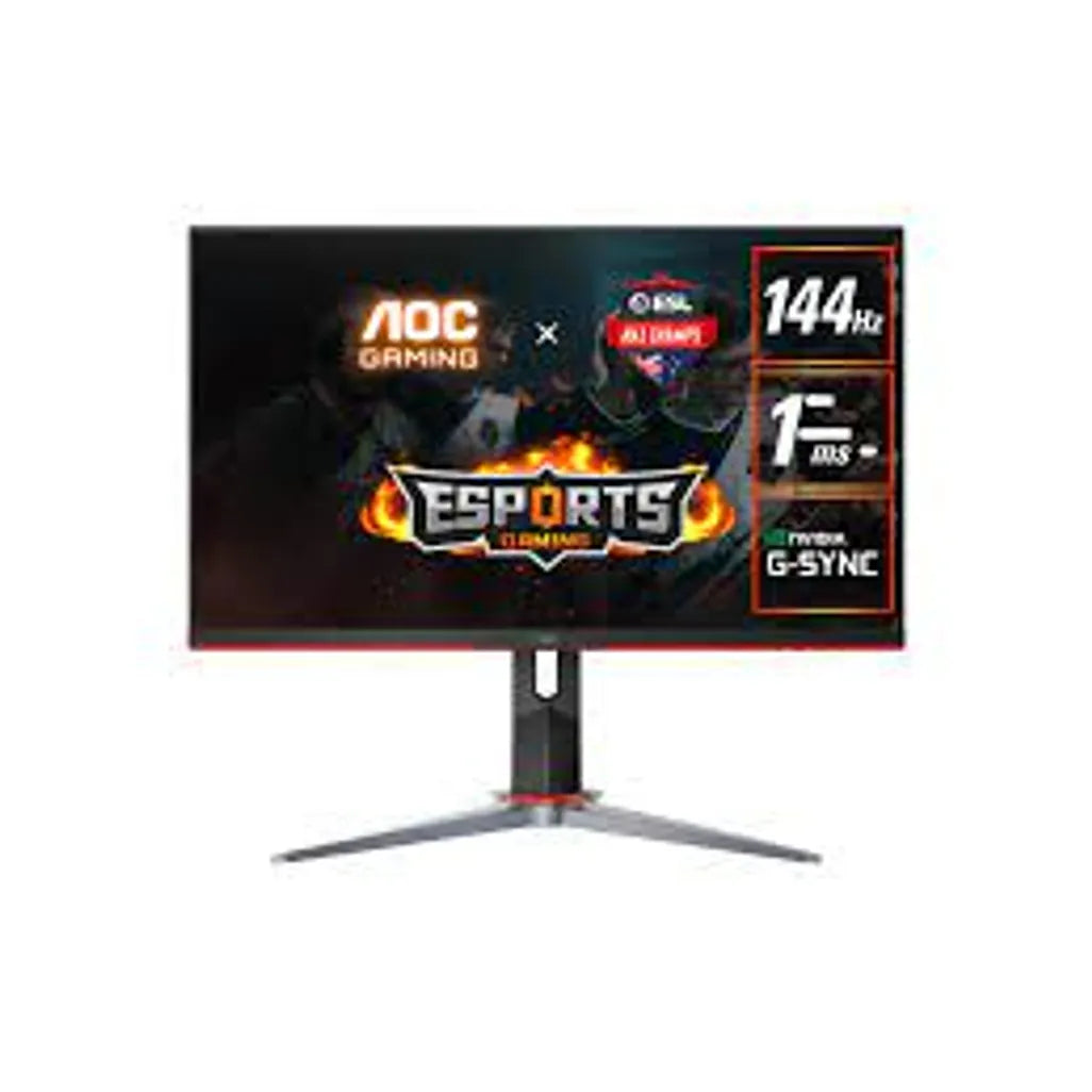 AOC-27G4 Monitor 27” W IPS FHD 16:9 180Hz: Flat 250nits; 3FL HAS; 4 Year Carry-in Warranty