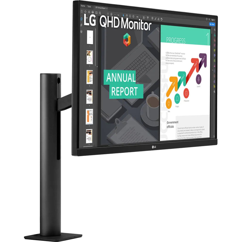 LG 27QN880, 68.6 cm (27"), 2560 x 1440 pixels, Quad HD, 5 ms, Black