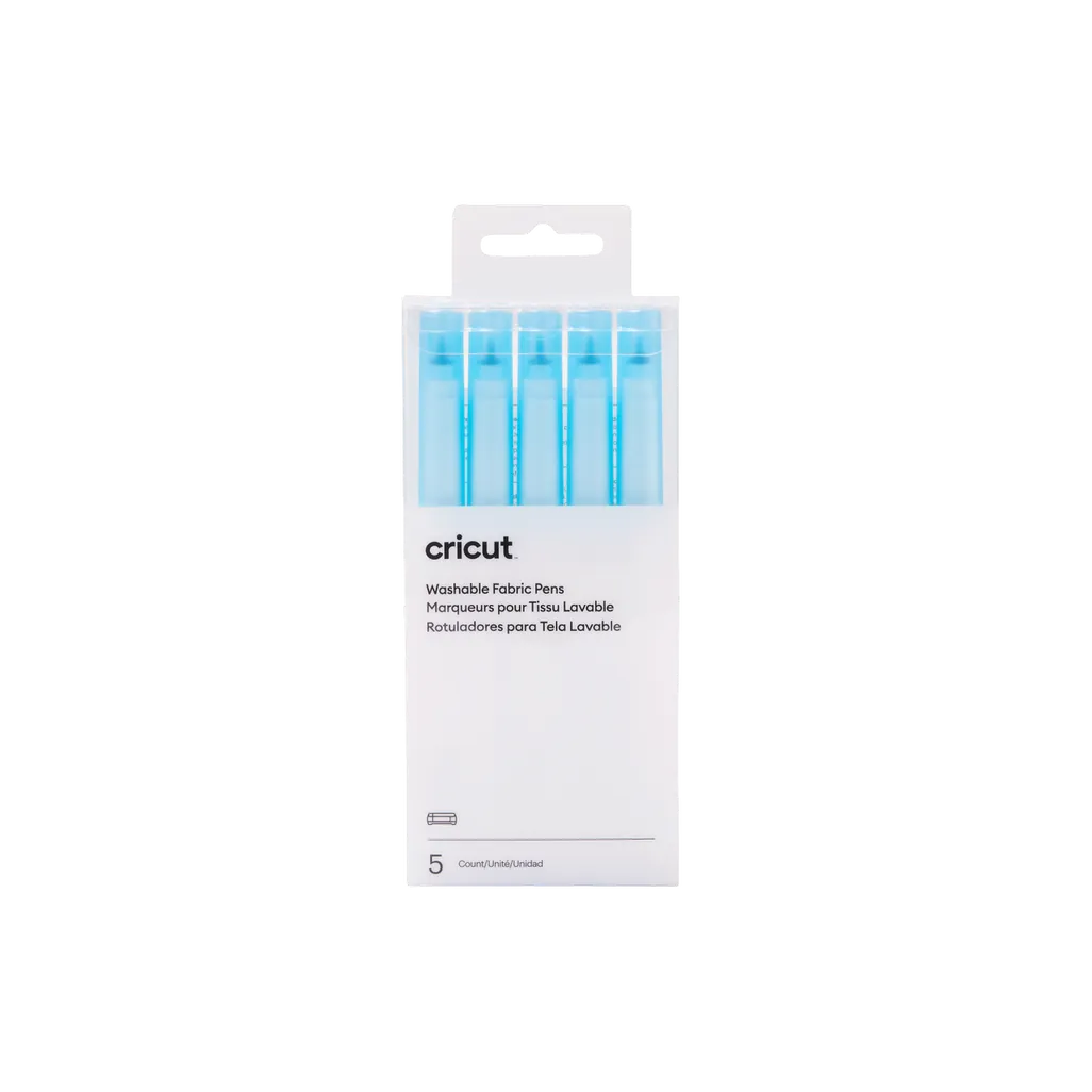2004846 - CRICUT WASHABLE FABRIC PEN BLUE 1.0 (5PC) RTL