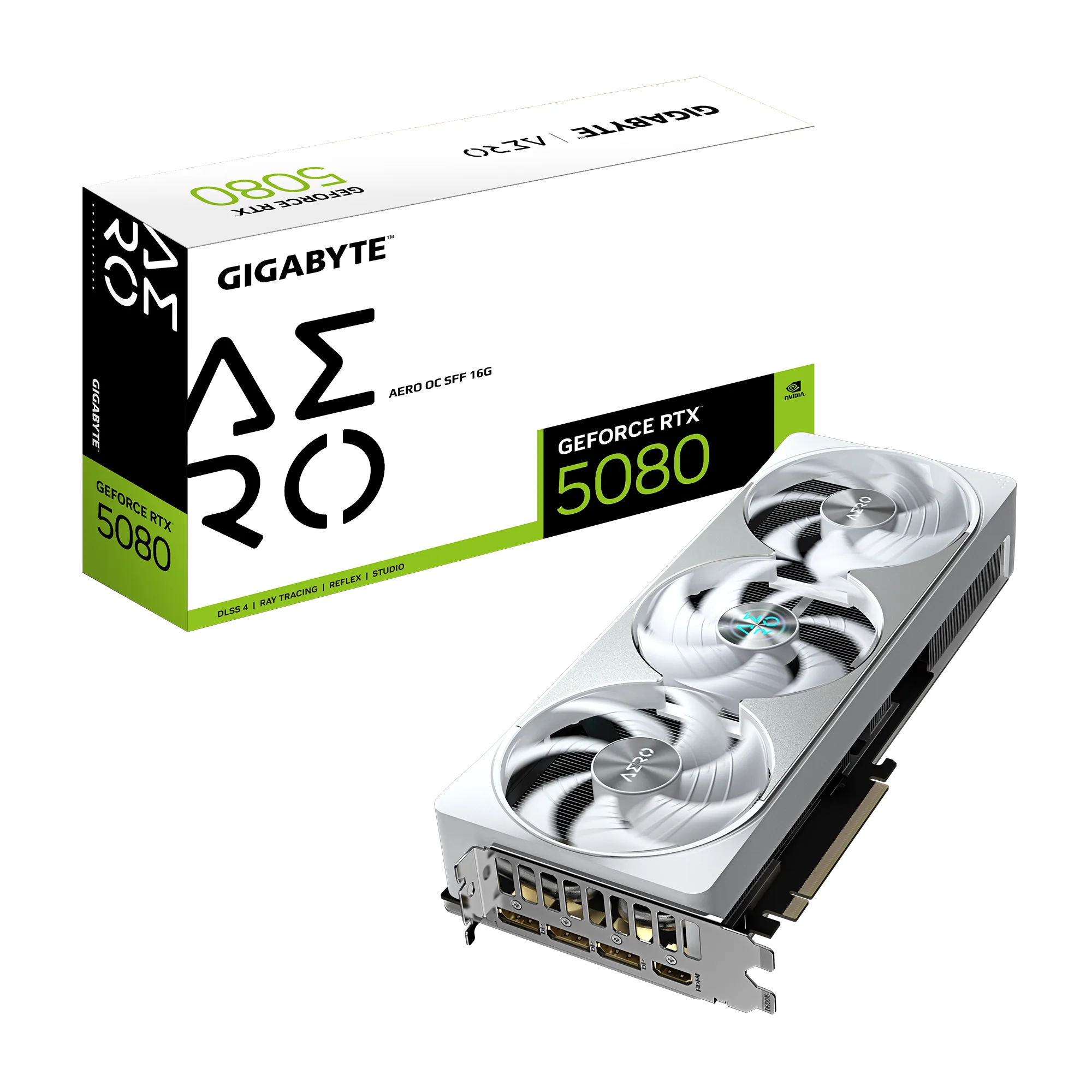 GIGABYTE nVidia GeForce RTX 5080 AERO OC  - 16GB GDDR7; 256-Bit Memory Bus; 1x HDMI; 3x DisplayPort; Min 850W PSU. . - image 6