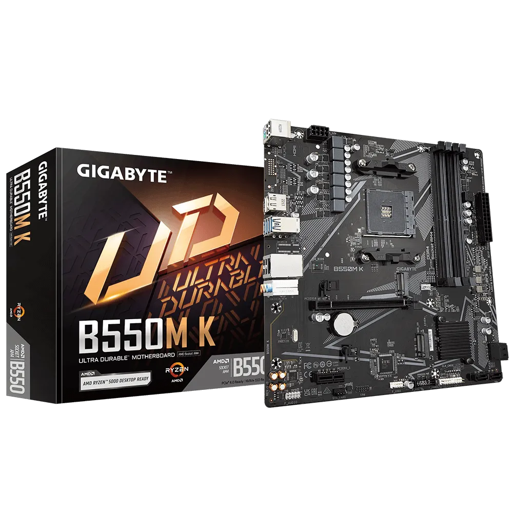 GIGABYTE AMD B550 Chipset for AMD AM4; 4x Dual DDR4; 2x M2; HDMI; DP; mATX - image 4