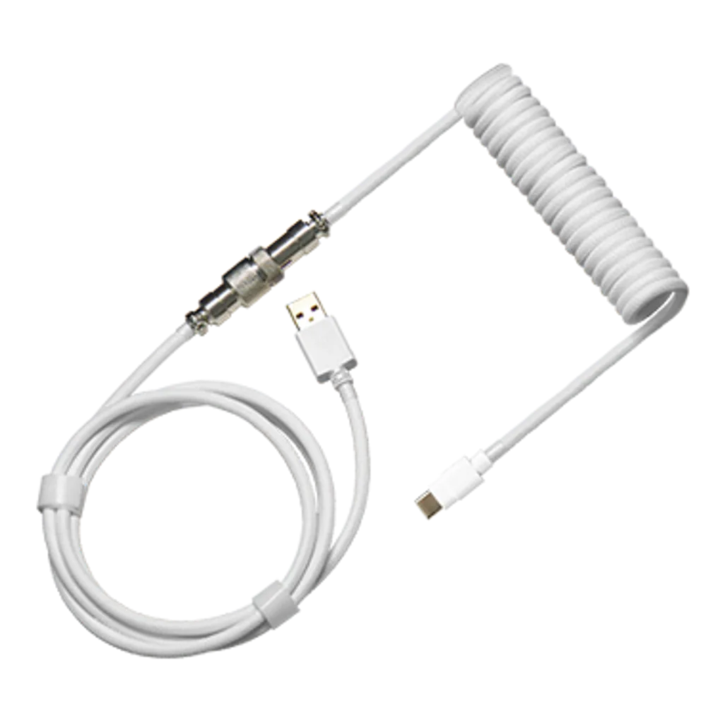Cooler Master Coiled Cable; Double-Sleeved; White; Type C