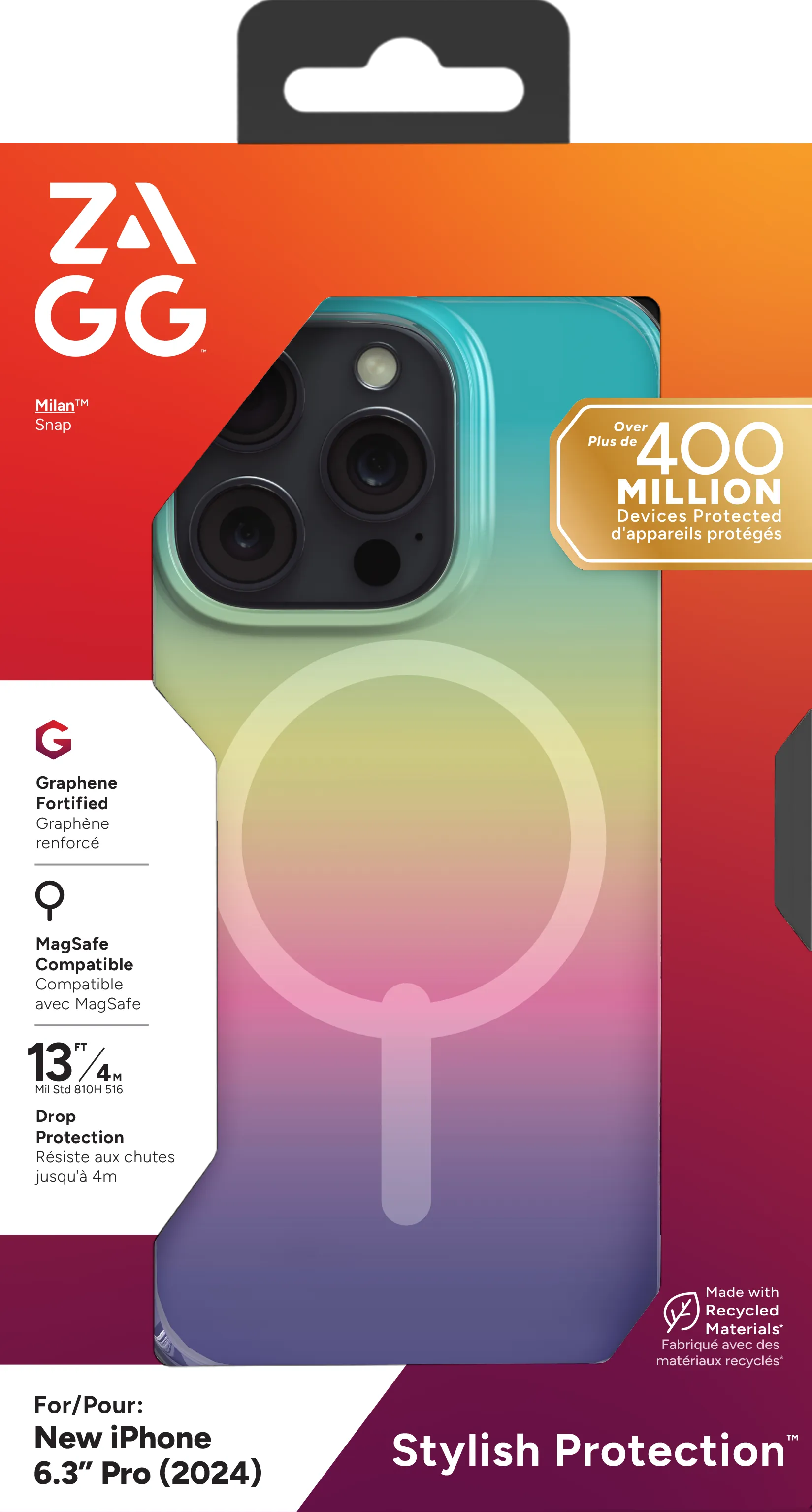 ZAGG Cases Milan Snap Apple iP16 Pro Iridescent - image 3