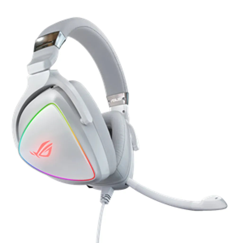 ASUS ROG Delta White Edition, Headset, Head-band, Gaming, White, Binaural, 1.5 m