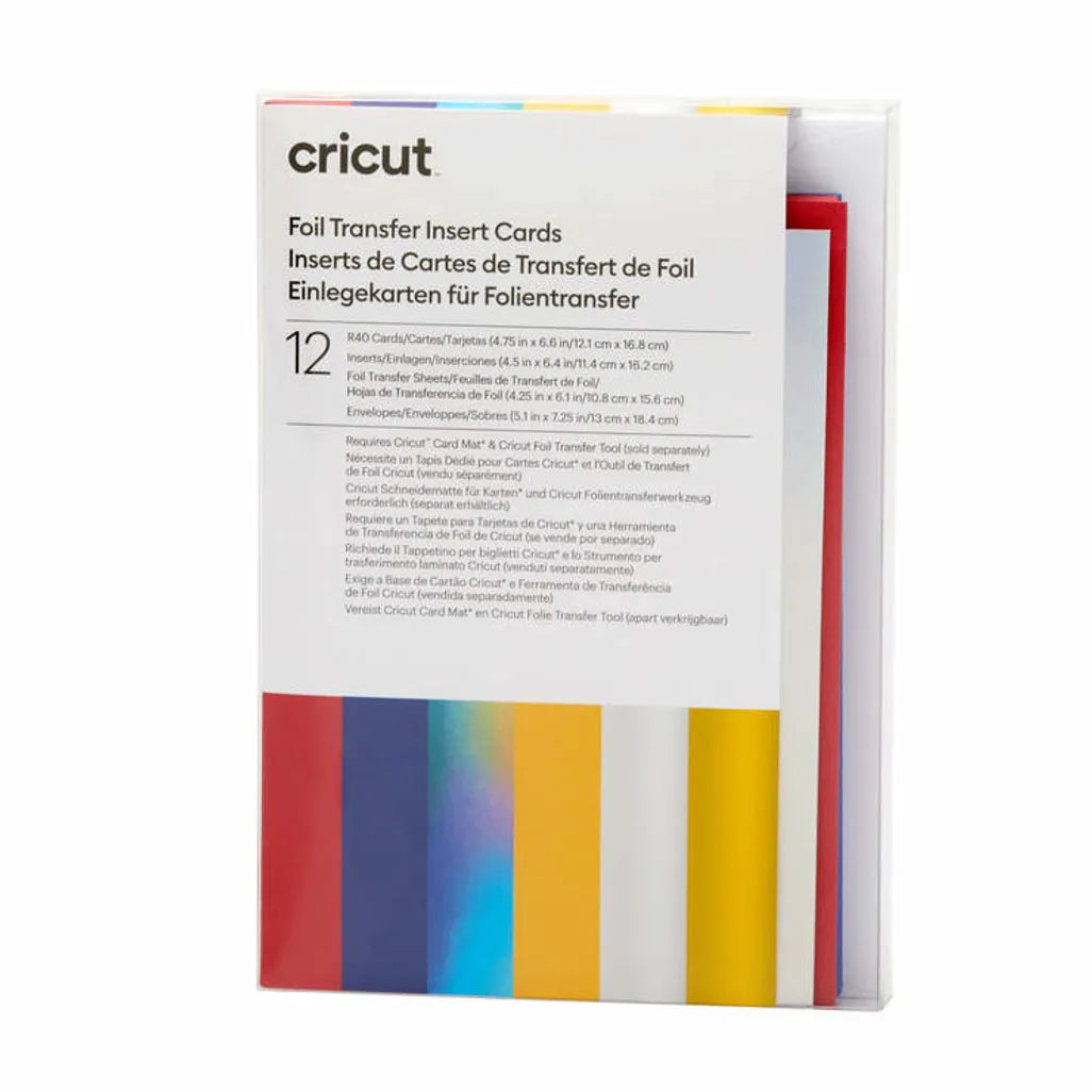 Cricut 2009477, Blue, Red, Silver, Monochromatic, 121 mm, 168 mm, 12 sheets