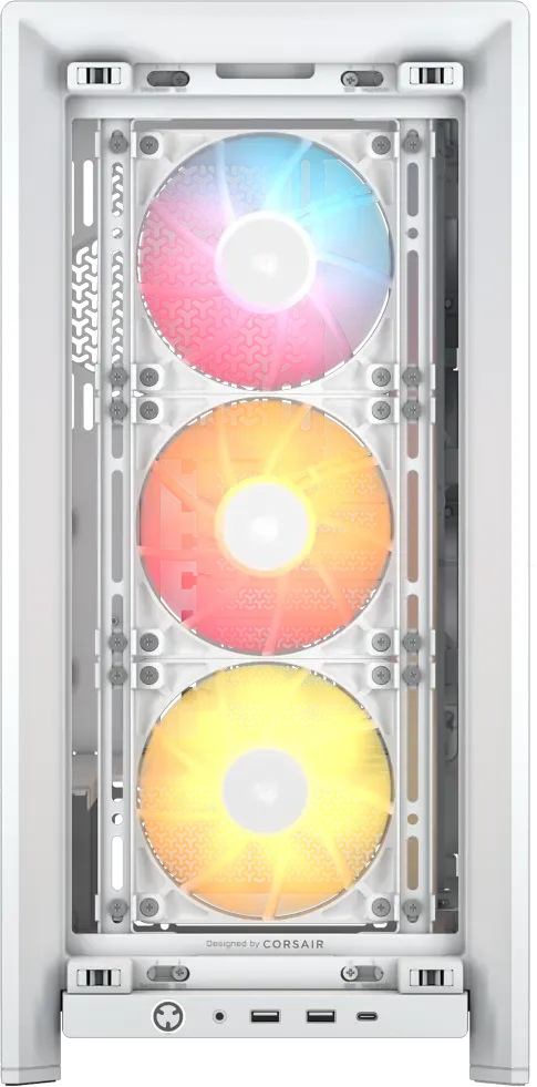 FRAME 4000D RS ARGB White Mid-Tower PC Case; 2x 3.5'' |  2x 2.5'' Drive Bays; Up to 360mm Radiator; 3x RS ARGB PWM Fans; - image 8