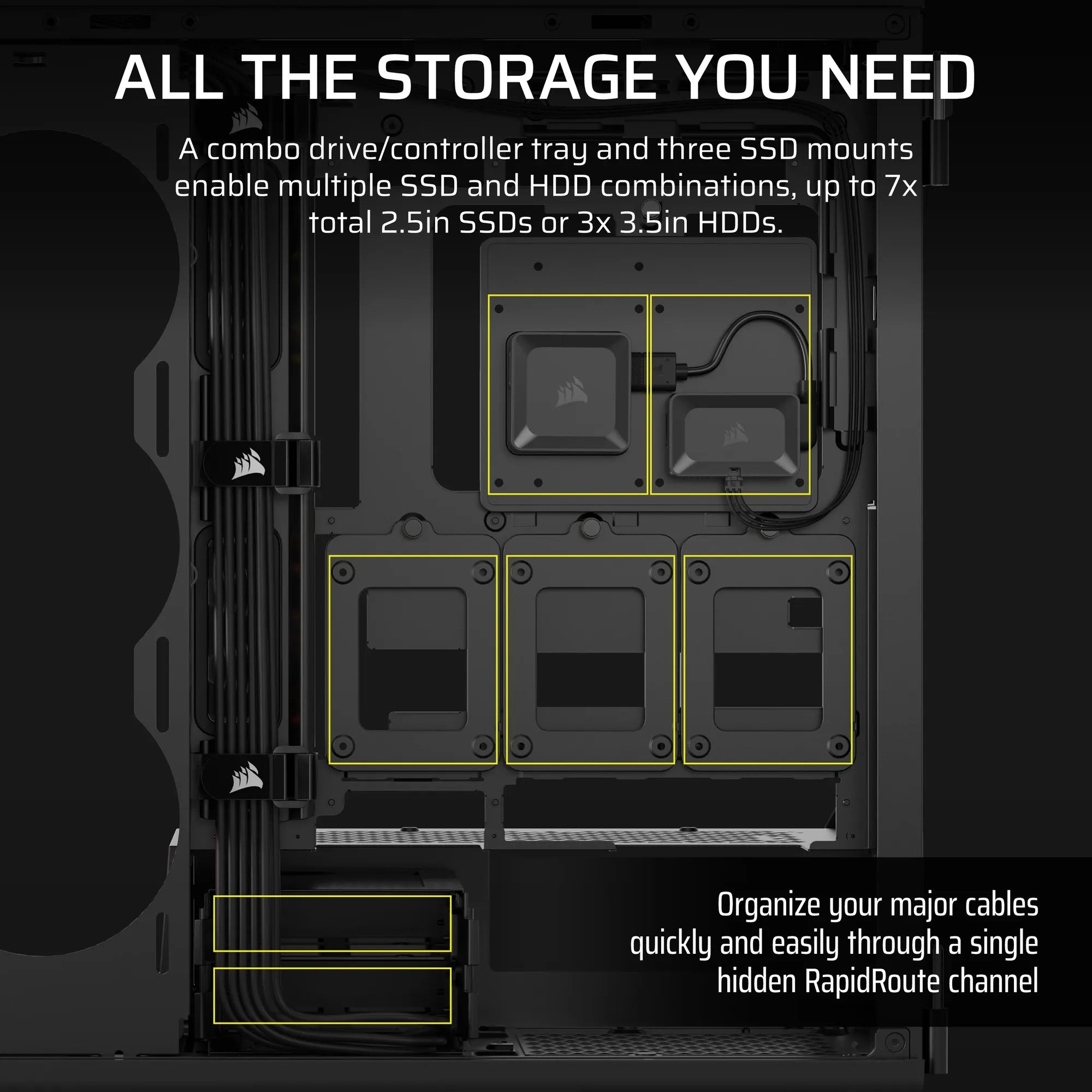 Corsair iCUE LINK 5000T LX RGB Mid-Tower PC Case; Black - image 6