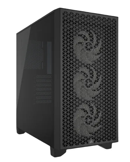 3000D RGB AIRFLOW Black Mid-Tower PC Case; 2x 3.5'' |  2x 2.5'' Drive Bays; Up to 360mm Radiator compatible; 3x 120mm fan incl - image 16