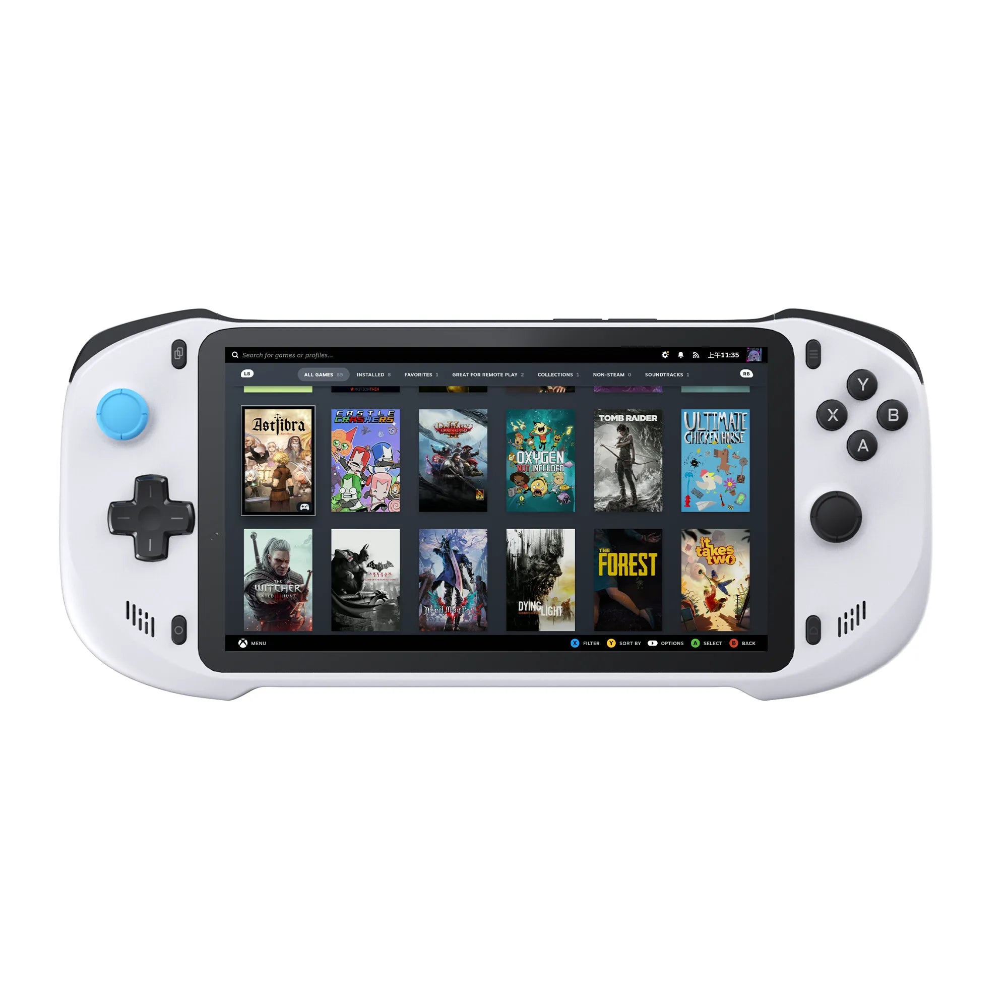 Abxylute One 64G White with Screen protector; Remote Play Client; XBOX/PS/STEAM and android OS; 7''1920*1080; Up to 8+ hours - image 6