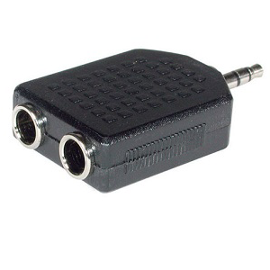 STEREO MALE TO 2X STEREO  FEMALE ADAPTOR - image 2