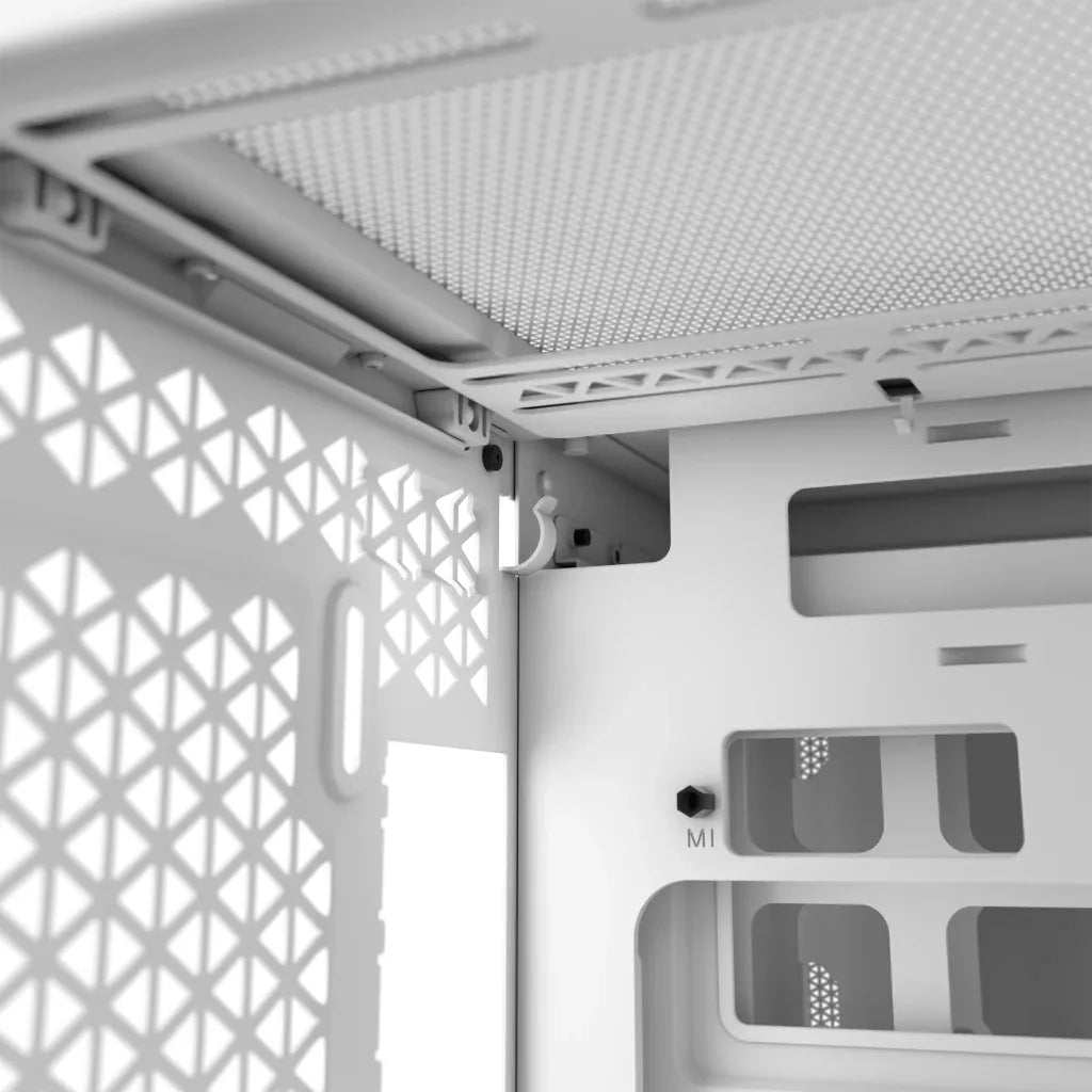 2500D Airflow White Mid-Tower Dual Chamber PC Case; 2x 3.5'' |  2x 2.5'' Drive Bays; Up to 360mm Radiator compatible - image 19