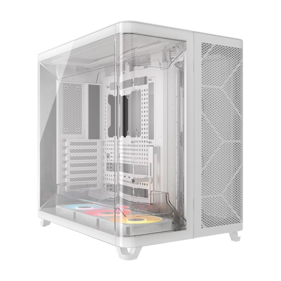 AIR 5400 RS-R ARGB Triple Chamber Mid-Tower PC Case ; 3x Fans Included; 2x 2.5'' ; 1x 3.5''  White - image 9