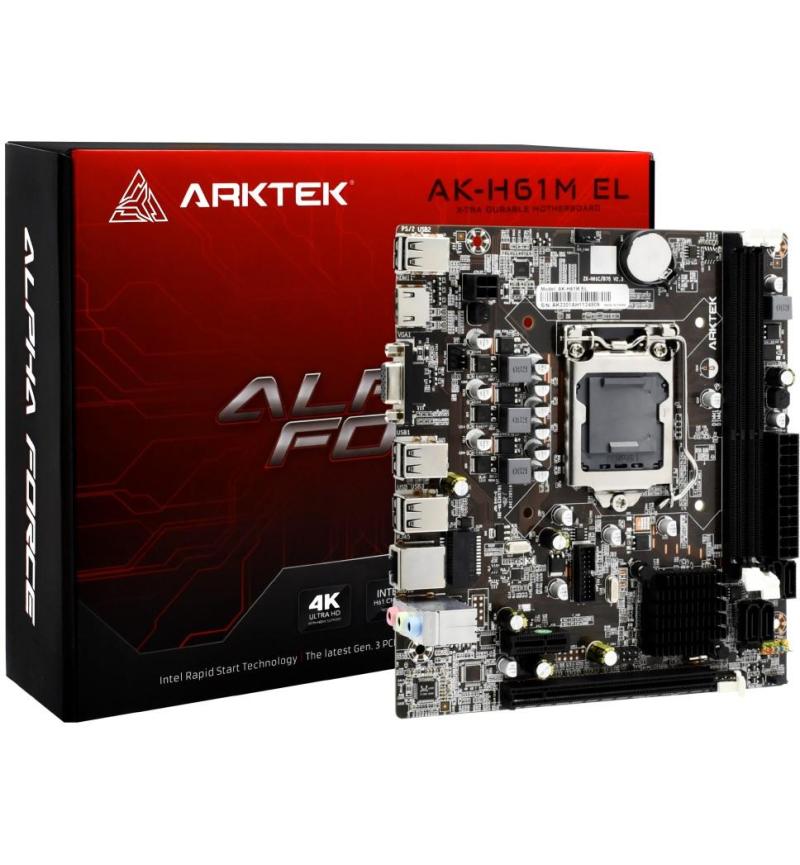 ARKTEK H61 MOTHERBOARD LGA1155 MATX