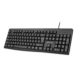 Astrum Wired USB Keyboard with 4-Button Optical Mouse Combo Black AKCW080BUS