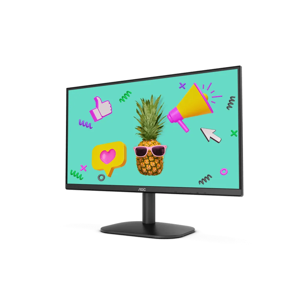 AOC 21.5'' Flicker Free Monitor; 1920x1080 (FHD); VESA; HDMI; ultra thin