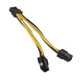 2 X 6PIN FEMALE TO 8PIN MALE - image 2