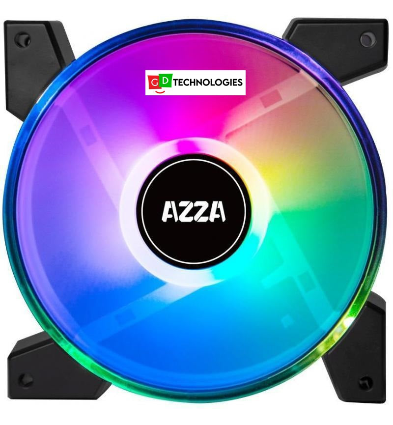 AZZA: 120MM RGB HURRICANE II (X4) FAN