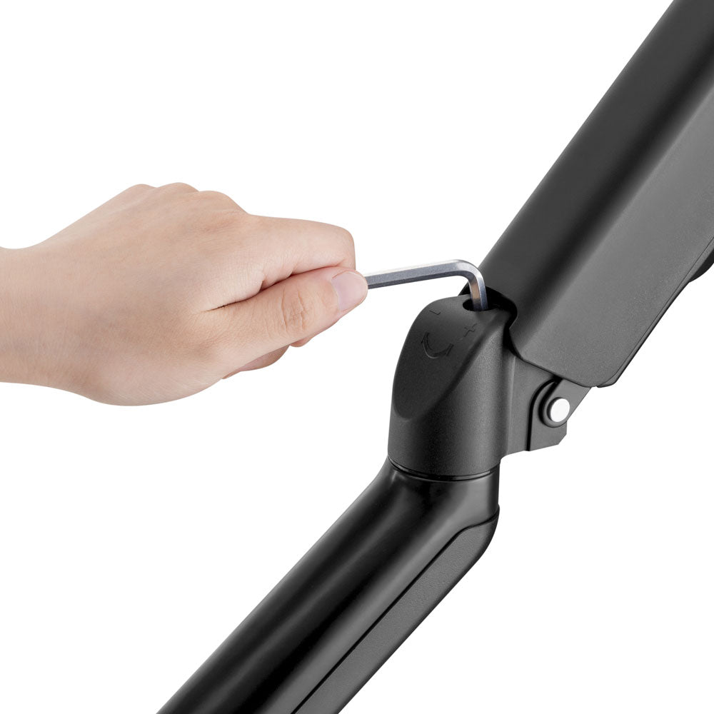 LINKQNET LDT46-C024U | 17-32" DUAL MONITOR SPRING-ASSISTED DESKTOP BRACKET WITH USB AND AUDIO POR