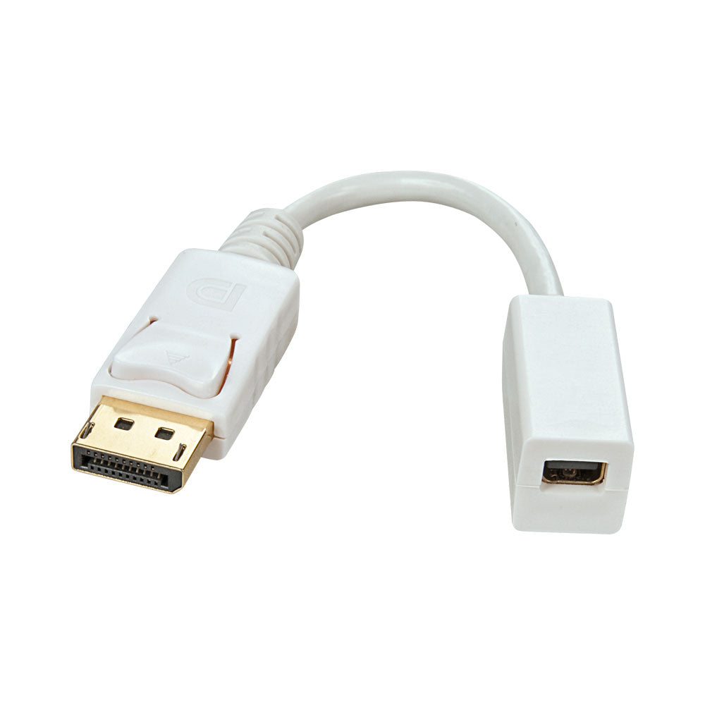 LINDY 15CM DISPLAYPORT MALE TO MINI DISPLAYPORT FEMALE ADAPTER CABLE (41060)