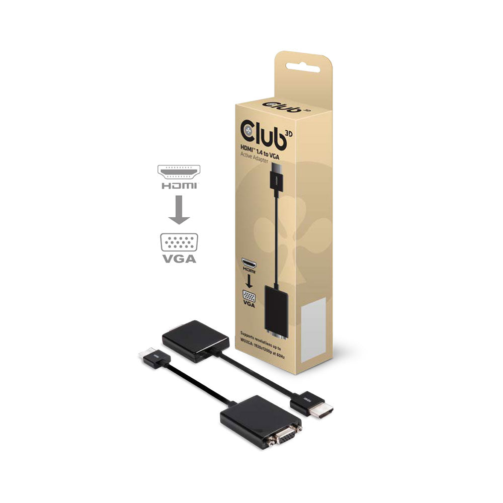 CLUB3D HDMI 1.4 TO VGA ACTIVE ADAPTER (CAC-1301)