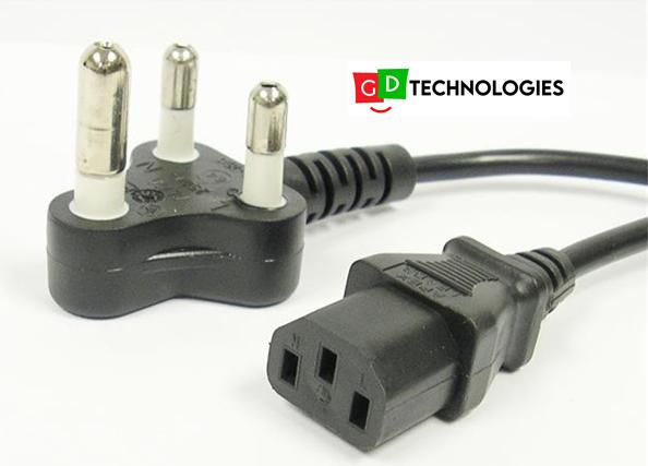 Power Cable - Kettle Plug to Black 3 Pin