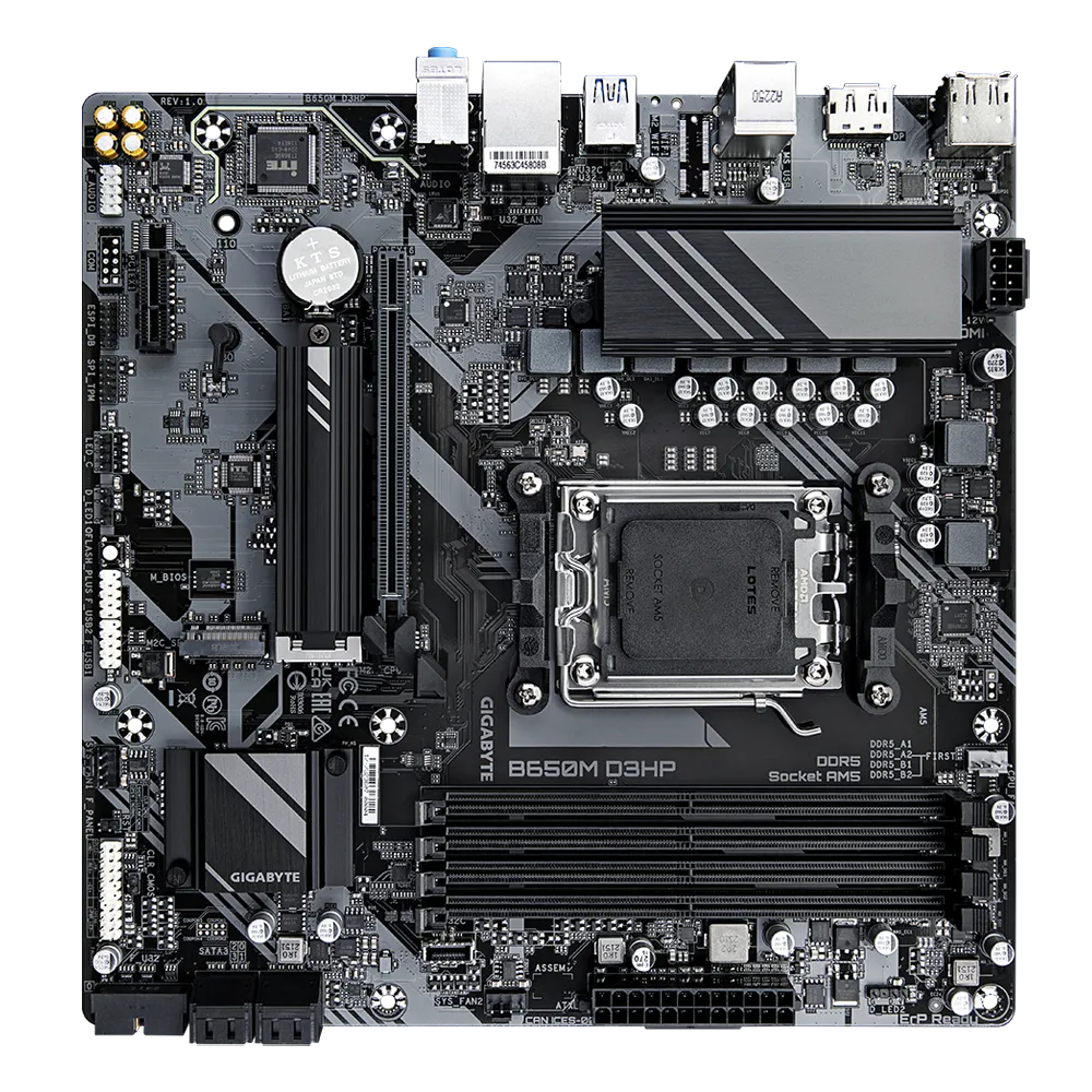GIGABYTE AMD B650 Chipset for AMD AM5; 4x Dual DDR5; 2x M2; 1x HDMI 2x DP - image 4