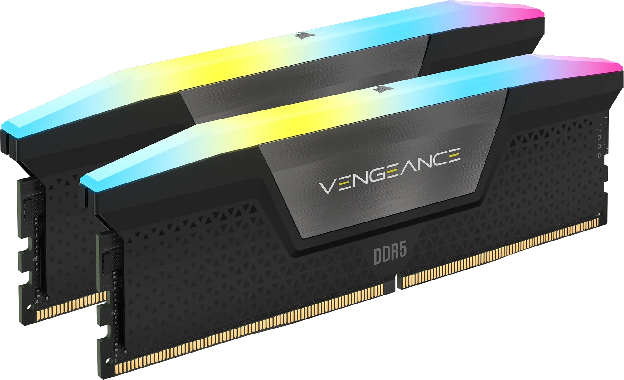 CORSAIR VENGEANCE RGB DDR5 16GB (2 x 8GB) DDR5 5200 CL40-40-40-77 1.25V Intel XMP - BLACK - image 6
