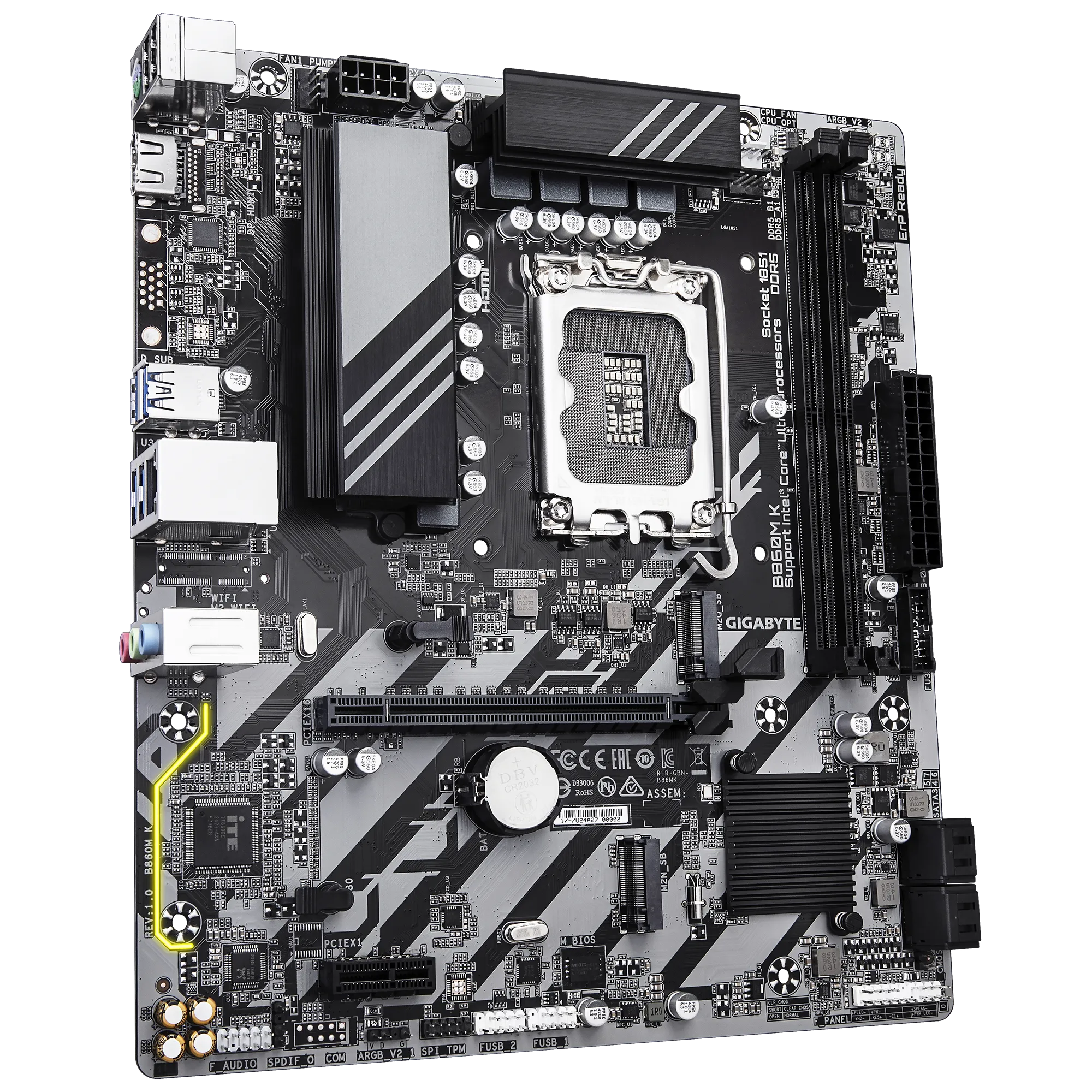 GIGABYTE Intel® B860 Chipset for LGA 1851; 2x DDR5; 2x M2; HDMI; mATX - image 3