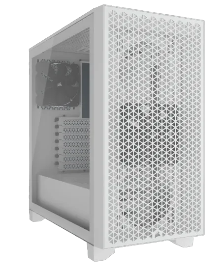 3000D AIRFLOW White Mid-Tower PC Case; 2x 3.5'' |  2x 2.5'' Drive Bays; Up to 360mm Radiator compatible; 2x 120mm fan incl - image 22