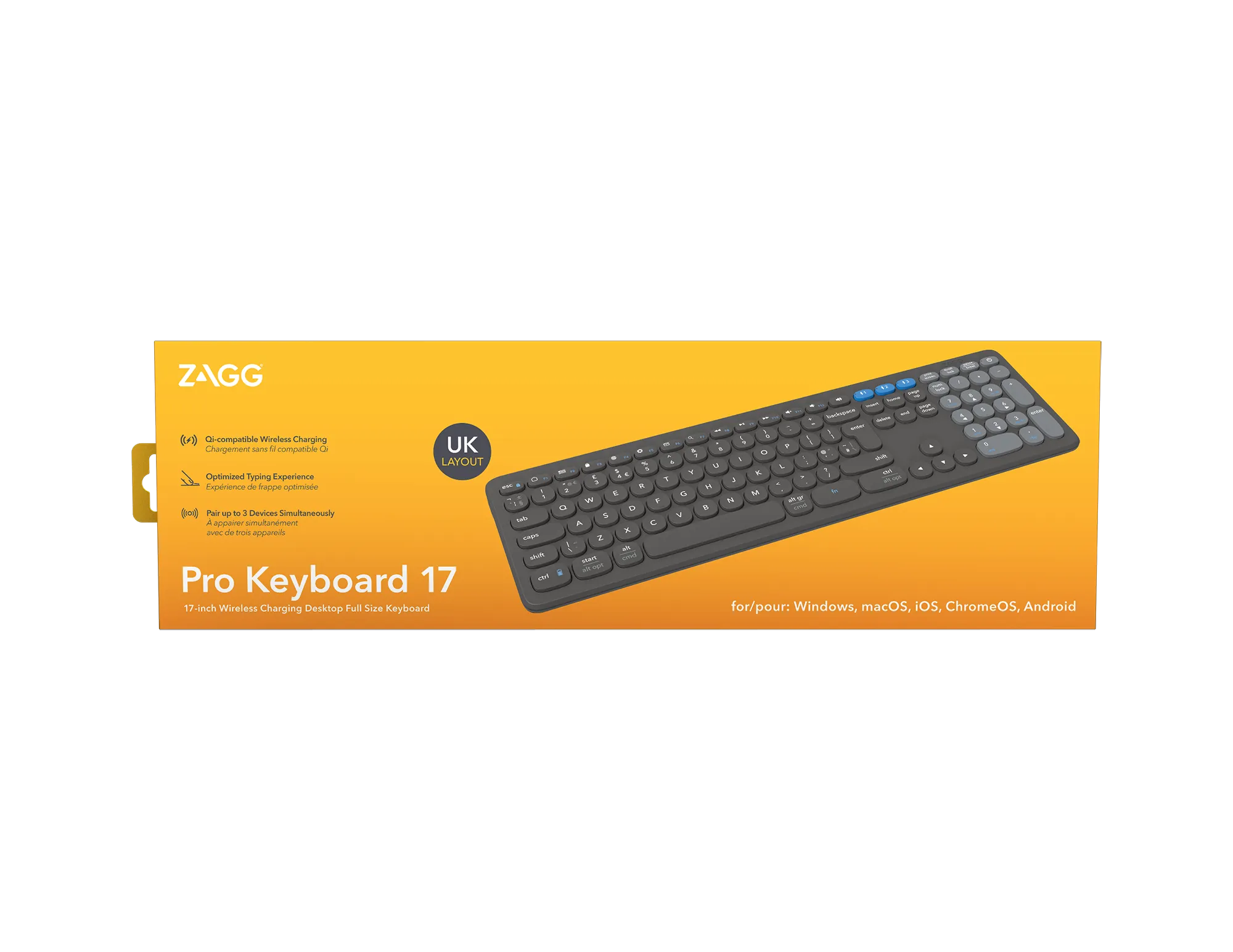 ZAGG Pro Keyboard 17'' Full Size-Charcoal-UK - image 3