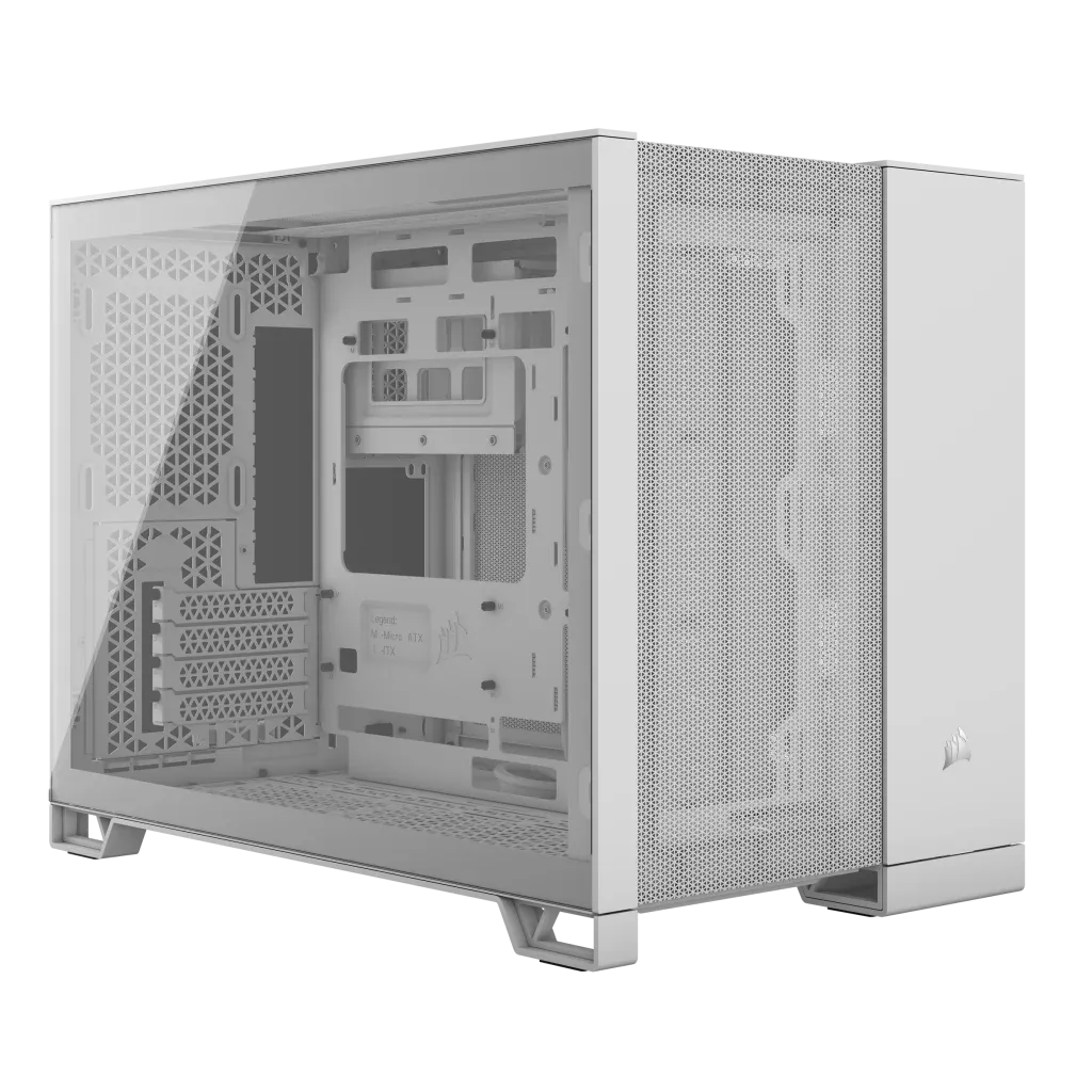 2500D Airflow White Mid-Tower Dual Chamber PC Case; 2x 3.5'' |  2x 2.5'' Drive Bays; Up to 360mm Radiator compatible - image 23
