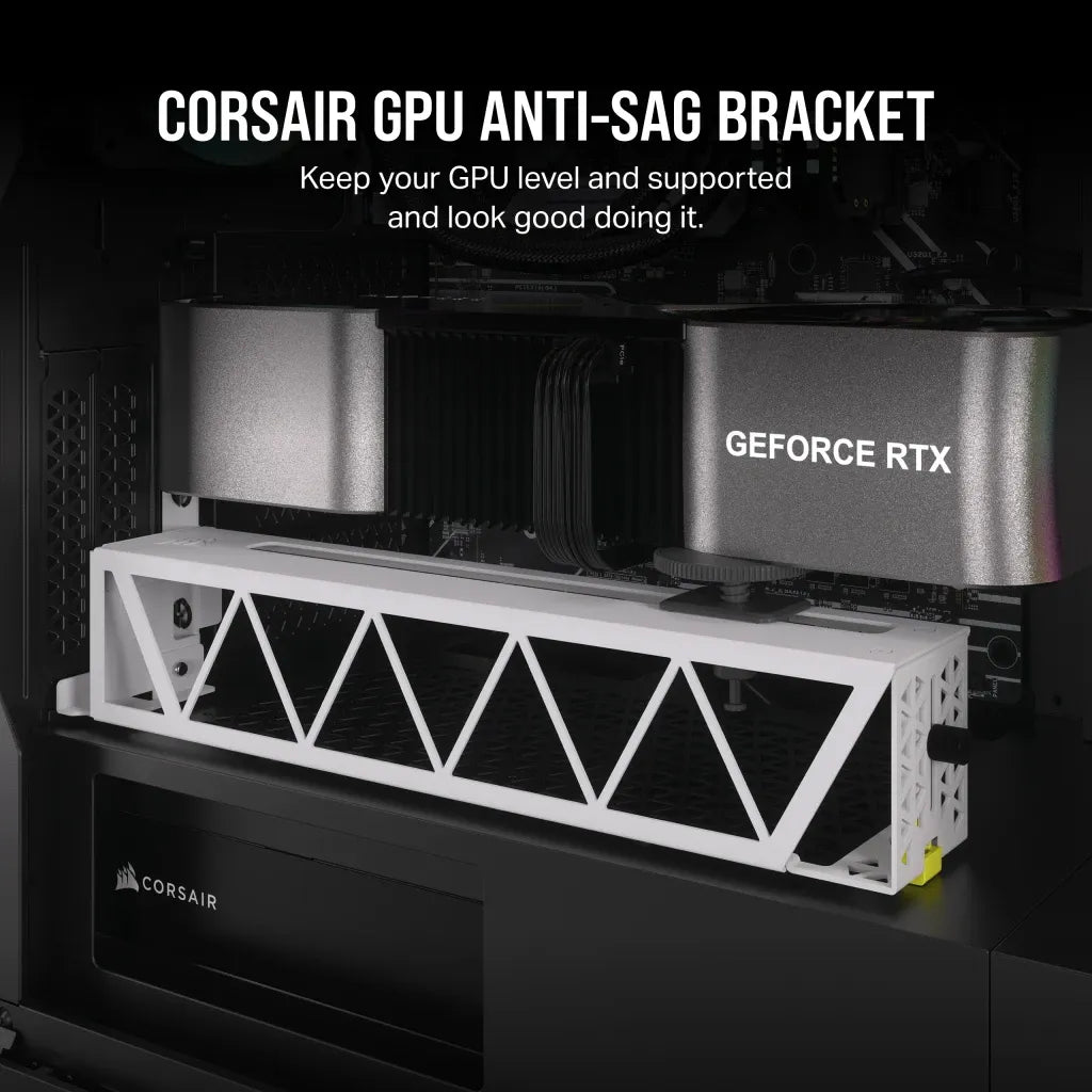 GPU Anti-Sag Bracket; White - image 11