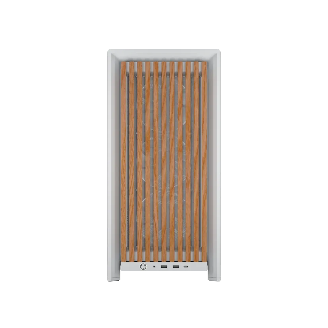 FRAME 4000D RS WOOD Modular High Airflow Mid-Tower PC Case; 4x  RS Fans; White & Oak. - image 7
