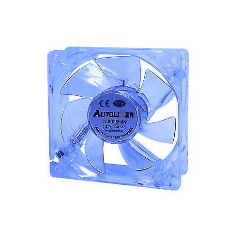 80MM BLUE FAN WITH 4 PIN MOLEX CONNECTOR - image 2