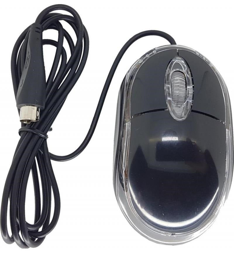 OPTICAL MOUSE PS2 BLACK 3 BUTTON